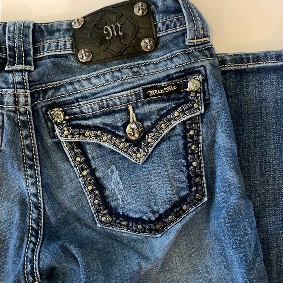 Miss Me Denim Boot cut Jeans Size 27 - Picture 3 of 6
